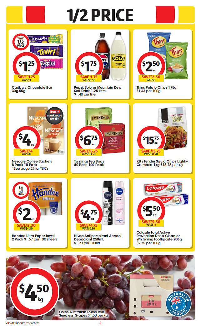 本周最新！澳洲各大超商特价目录，Woolworths、Coles、Costco（组图） - 56