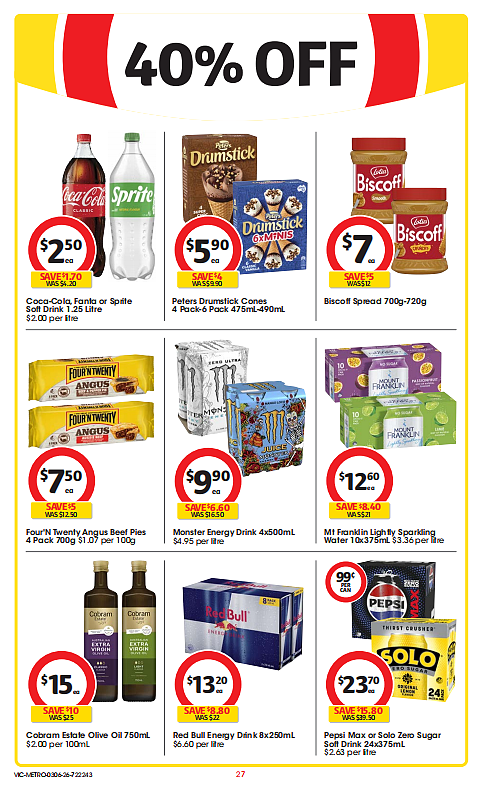 本周最新！澳洲各大超商特价商品一网打尽，大批好物骨折破半价！Woolworths、Coles、Aldi（组图） - 27