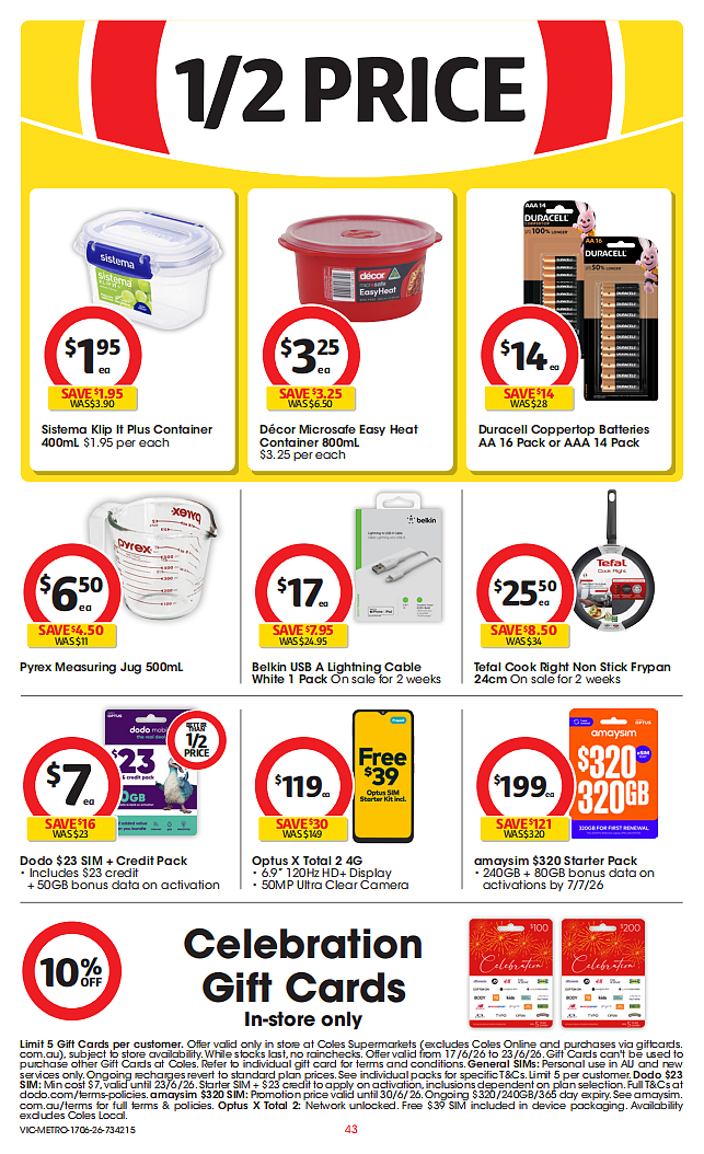 本周最新！澳洲各大超商特价目录，Woolworths、Coles、Costco（组图） - 43