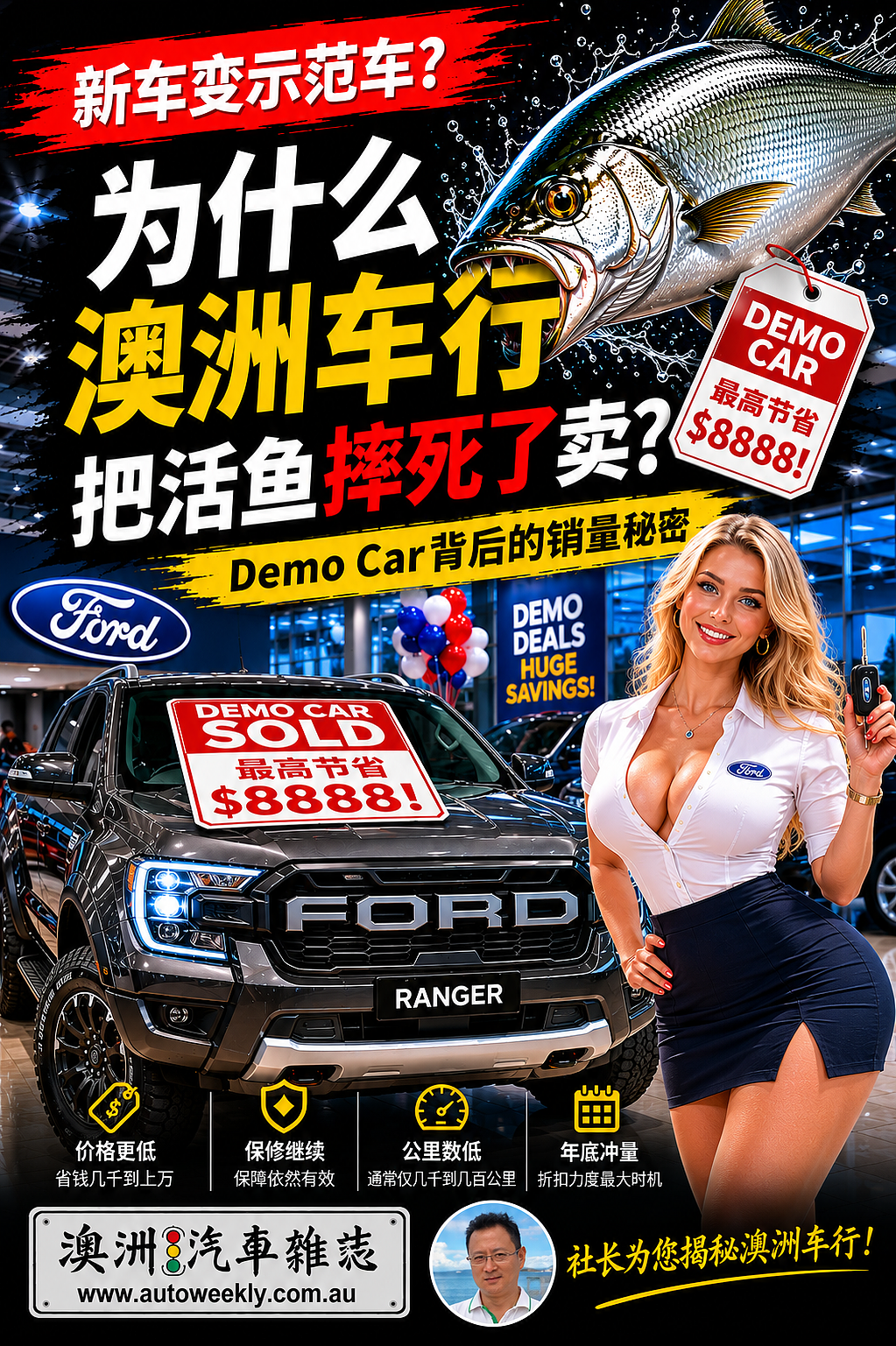 【汽车】为啥澳洲车行把活鱼摔死了卖?行家都在抢? - 1