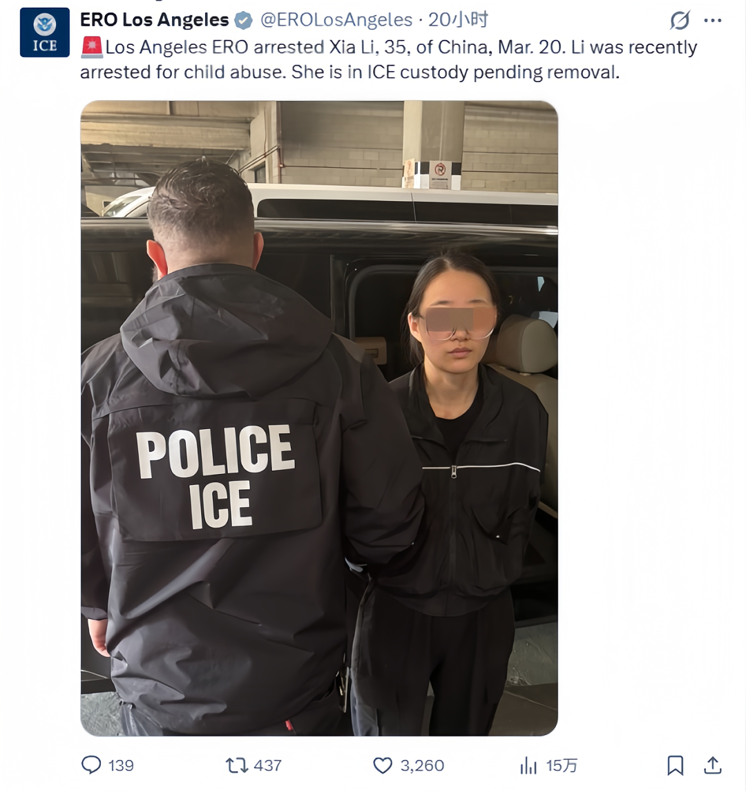 华人“虎妈”因涉嫌虐童遭移民局逮捕！恐遣返回中国（组图） - 1