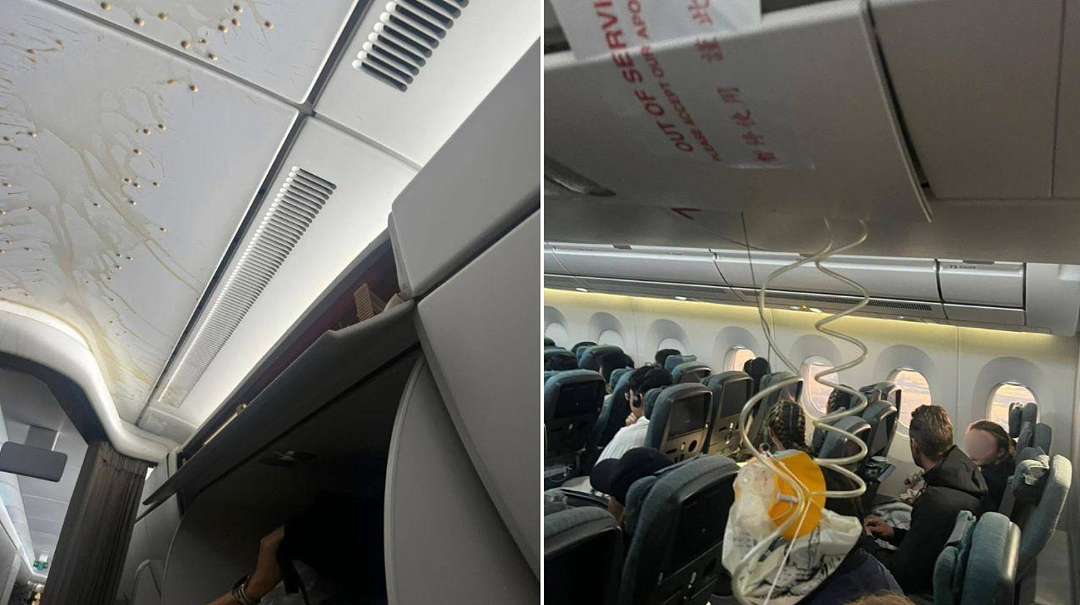 突发险情!澳洲飞香港国泰航班高空急坠,致10人受伤!机舱画面曝光,氧气面罩脱落、餐车侧翻!乘客回忆:“像坐跳楼机自由坠落”! - 5