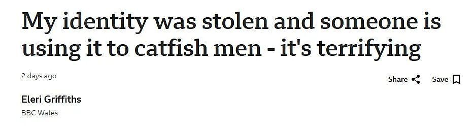 英国妹子走在街上就被陌生人骂！她的脸被人用来网上约会骗男人（组图） - 2