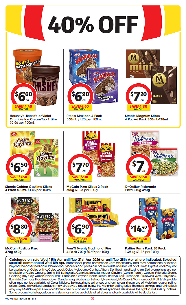 Coles 4月15日-4月21日打折，牛肉派、油、茉莉米半价 - 33
