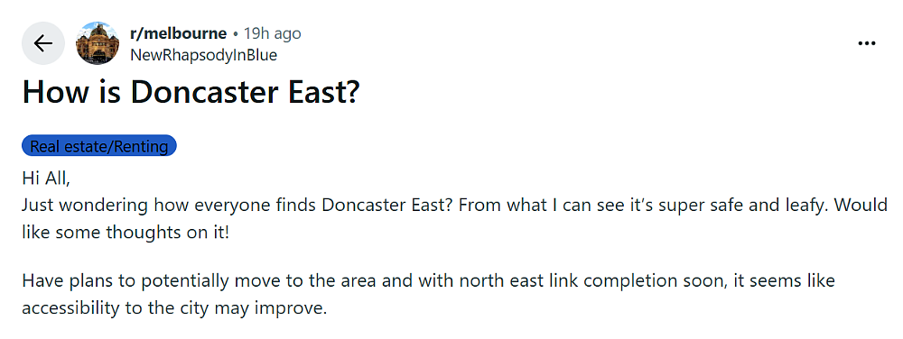 墨尔本网友热议:我想搬到Doncaster East,这个区怎么样?(组图) - 1
