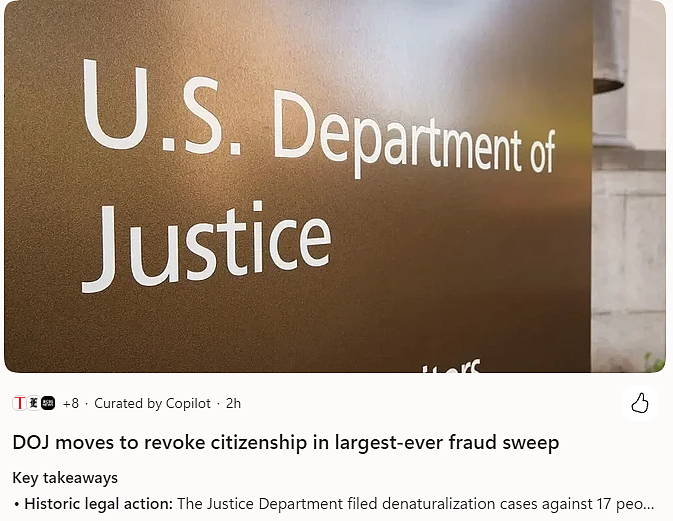 入籍多年后突遭起诉!美国撤销17人国籍,华人男子因隐瞒了一件事失身份 - 3