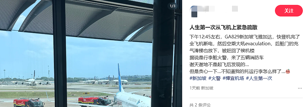惊魂一刻！波音客机起飞前突发火灾，170多名乘客跳滑梯逃生（组图） - 8
