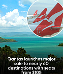 Qantas闪促，$105起！140万个座位，近60个目的地！学校假期可用