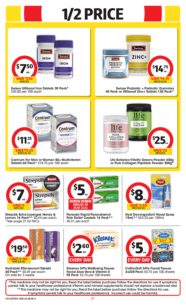 Coles 4月15日-4月21日打折，牛肉派、油、茉莉米半价 - 37