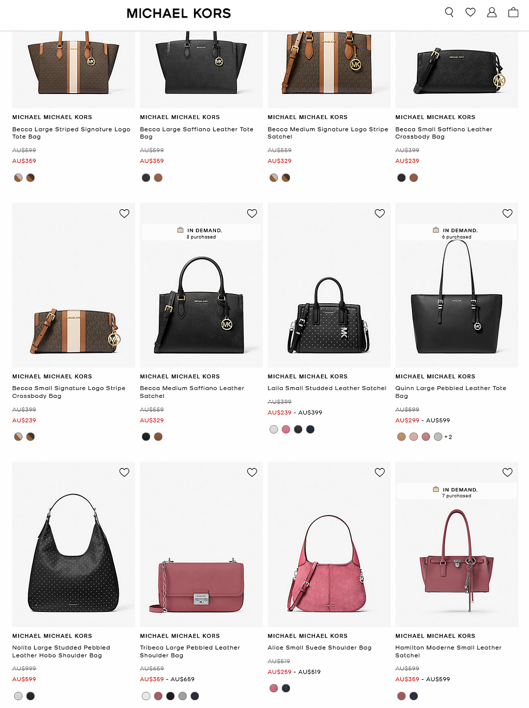 季中活动开始!【Michael Kors】服饰鞋包 最新特卖 - 1