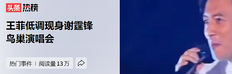 王菲低调现身谢霆锋演唱会，好友俞飞鸿陪同观演！一个动作隐藏不住爱意（组图） - 1