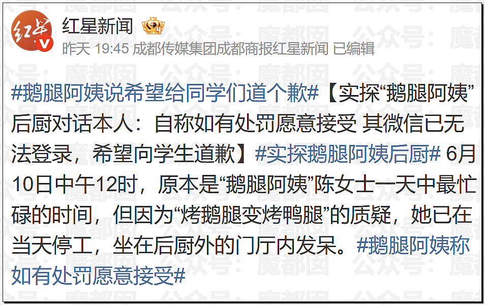 “鹅腿阿姨”刷爆热搜！靠一只鸭腿骗了巨量清北高材生（组图） - 22