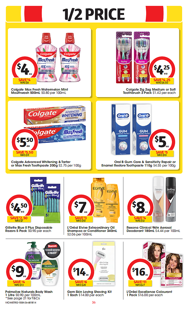 Coles 4月15日-4月21日打折，牛肉派、油、茉莉米半价 - 36