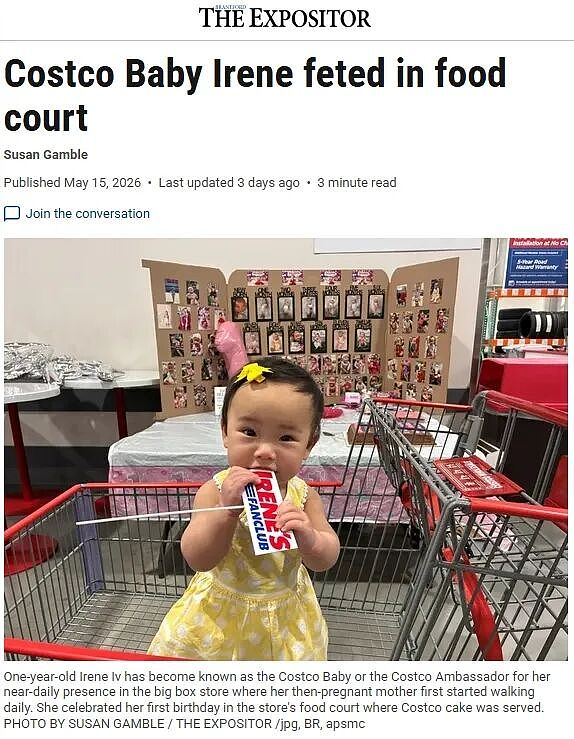 华人妈妈天天逛Costco,女儿1岁就直接“出道”!火遍全网 - 1