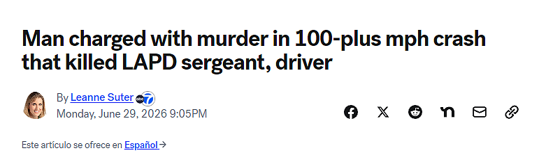 停车救人反丧命！华裔警官深夜遭时速180公里车辆撞飞身亡，司机被控谋杀 - 1