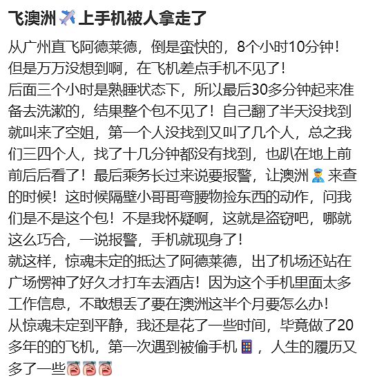 没摄像头没人管!华人飞国外,手机被顺走,有人丢了100万!国际航班成重灾区,机组人员也别信 - 2