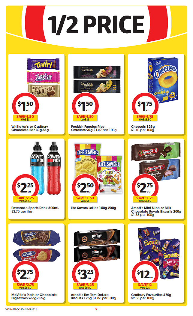 Coles 4月15日-4月21日打折，牛肉派、油、茉莉米半价 - 9