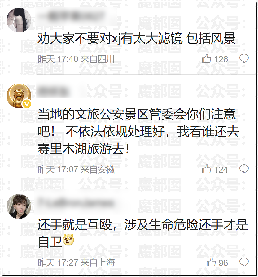 新疆赛里木湖景区曝围殴事件!7名工作人员殴打司机,视频曝光引热议(组图) - 19