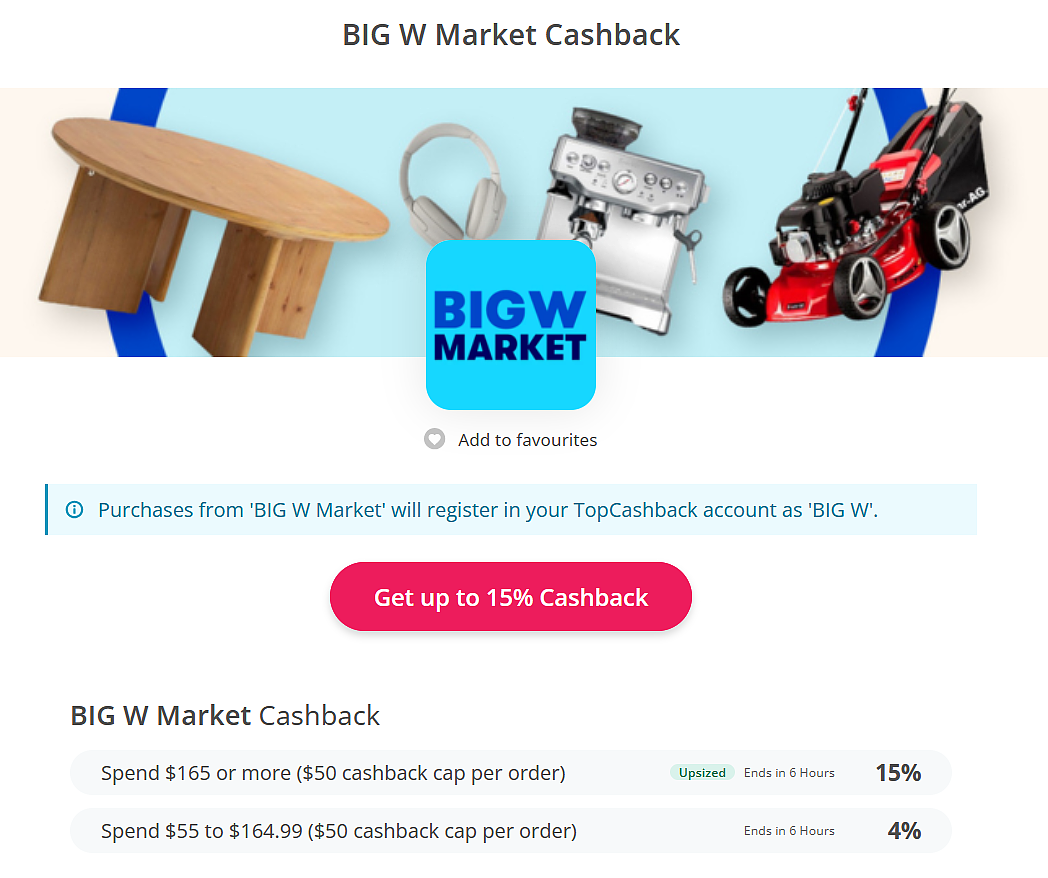 可减50刀!【Big W】最新折上折 - 1