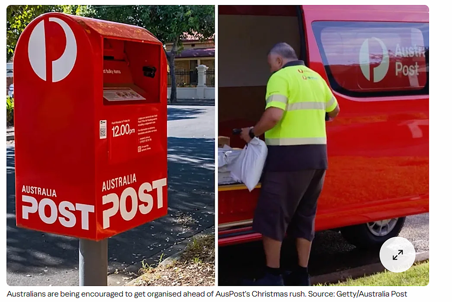 Australia Post邮筒与派送人员资料照片