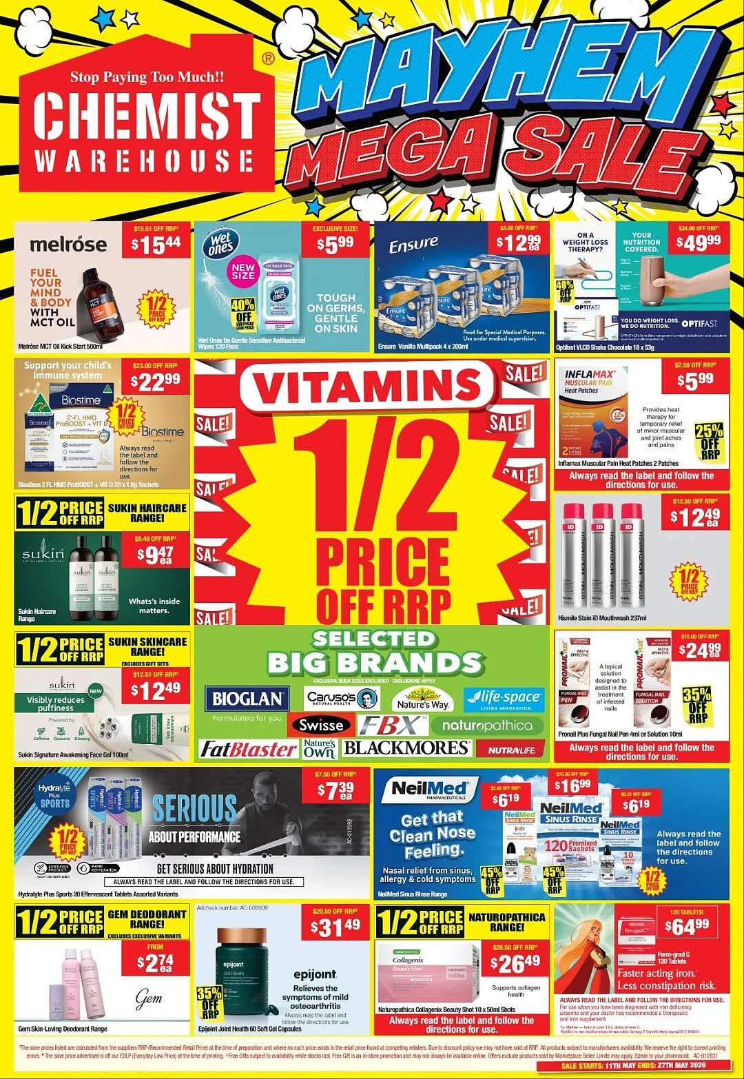 大量半价那种！【Chemist Warehouse】药店 5月28日至6月10日 优惠目录 - 1