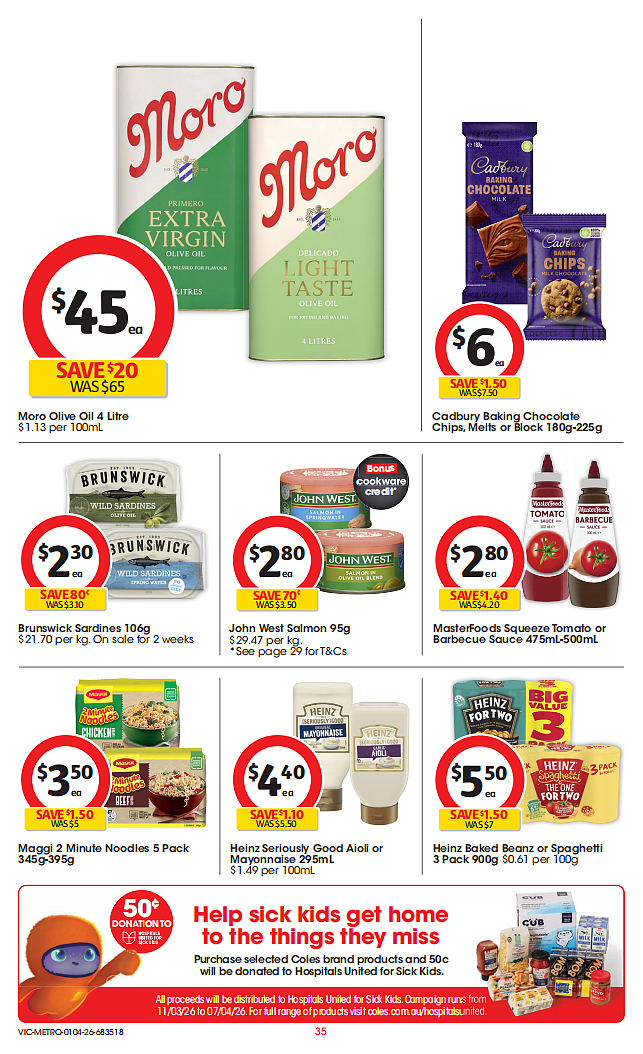 本周最新！澳洲各大超商折扣目录，Woolworths、Coles、Costco、优衣库...（组图） - 35