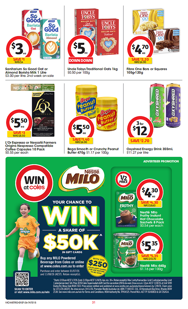 本周最新！澳洲各大超商特价商品一网打尽，大批好物骨折破半价！Woolworths、Coles、Aldi（组图） - 31